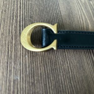 Coach Size Small Black Leather Belt Sz Small